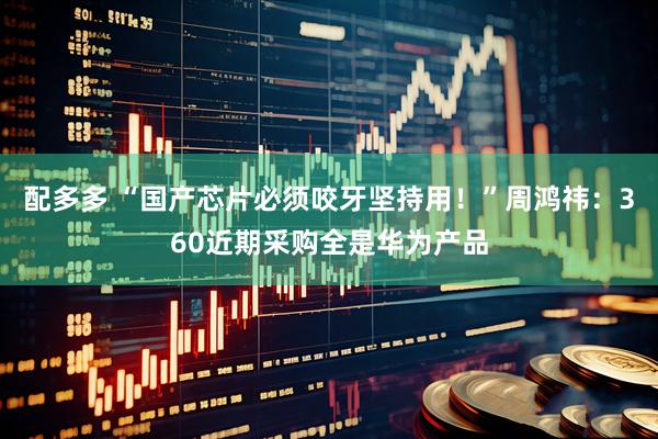 配多多 “国产芯片必须咬牙坚持用！”周鸿祎：360近期采购全是华为产品